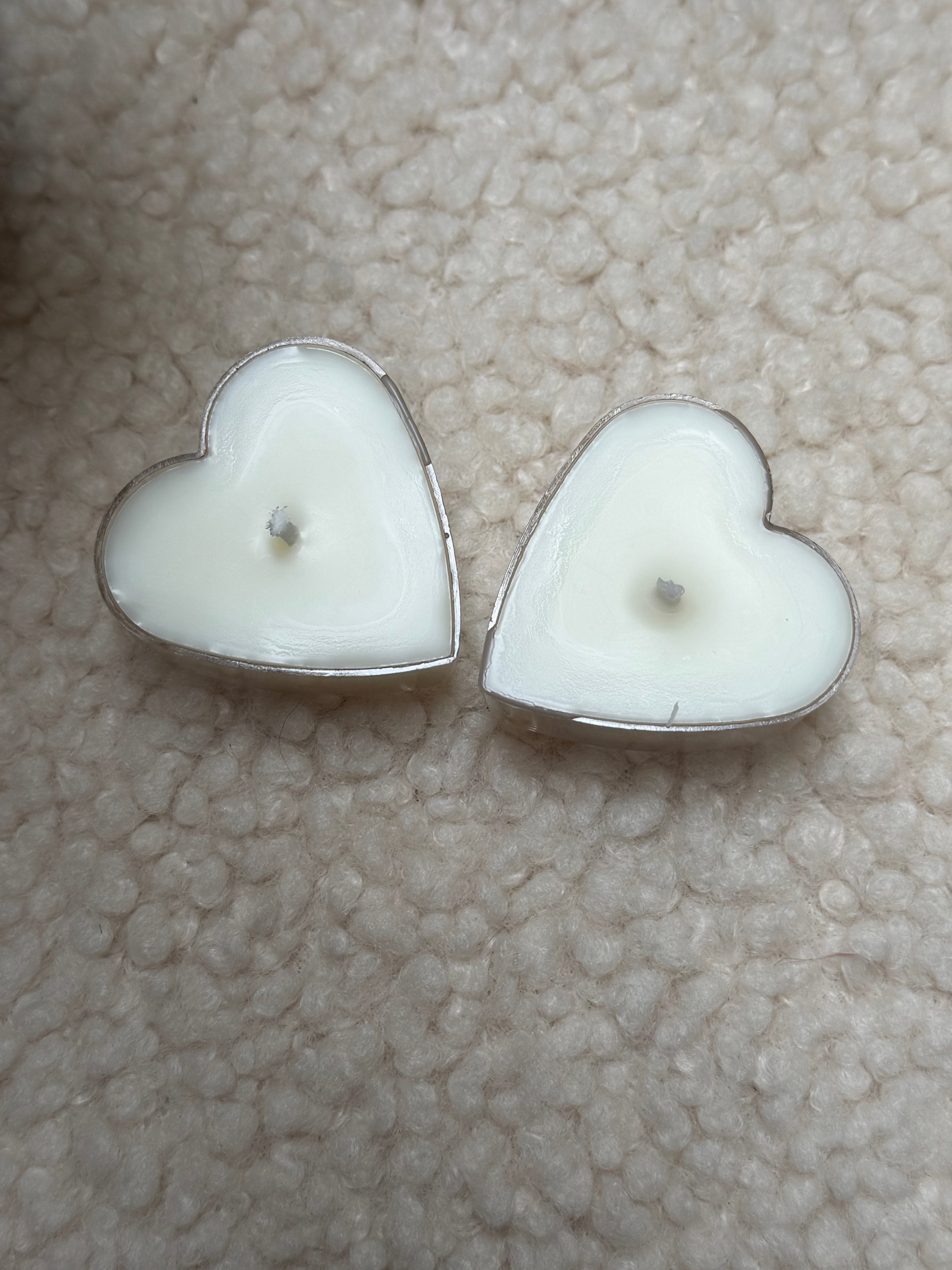 Vela de te forma de corazón.(5)