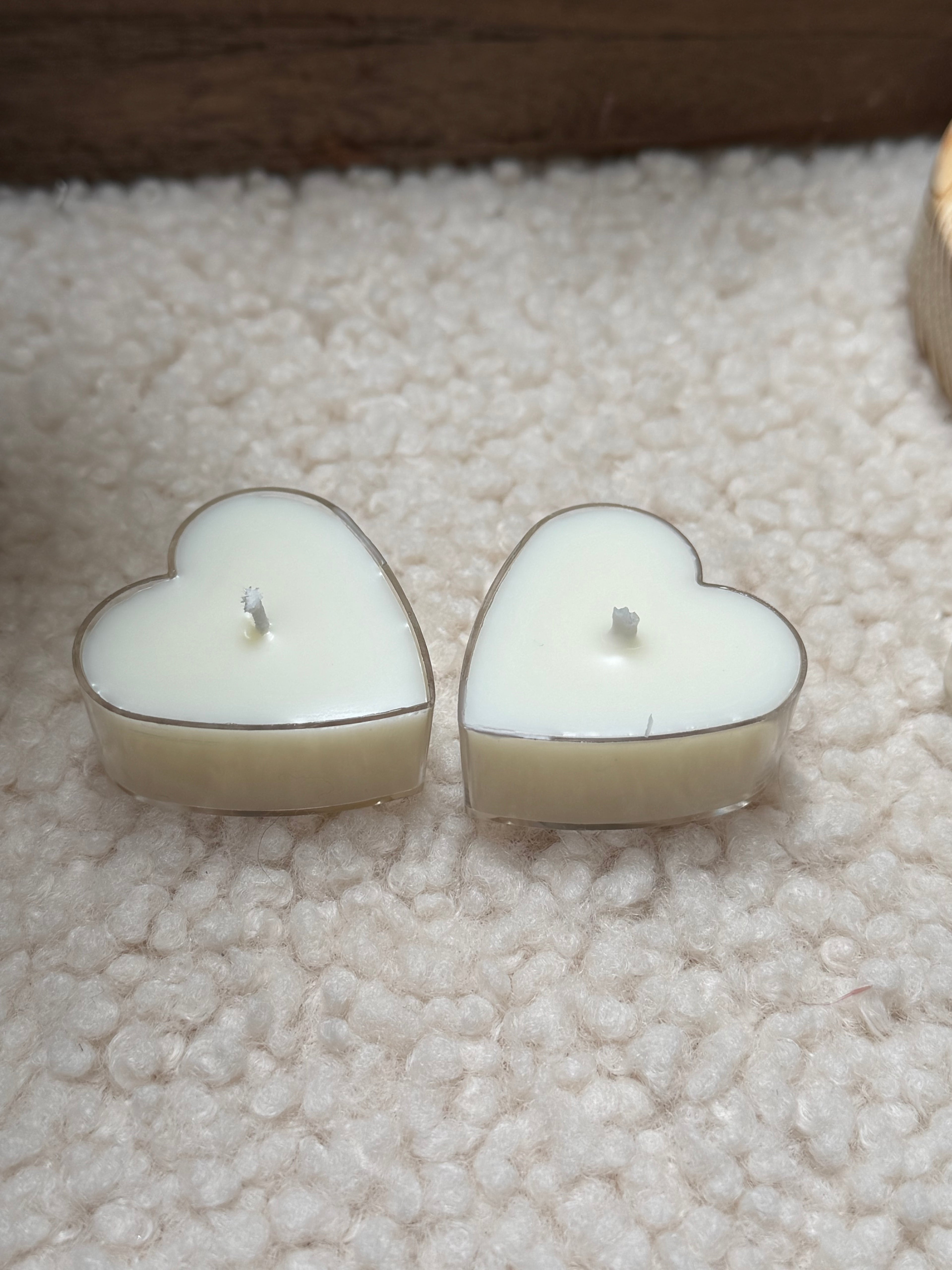 Vela de te forma de corazón.(5)