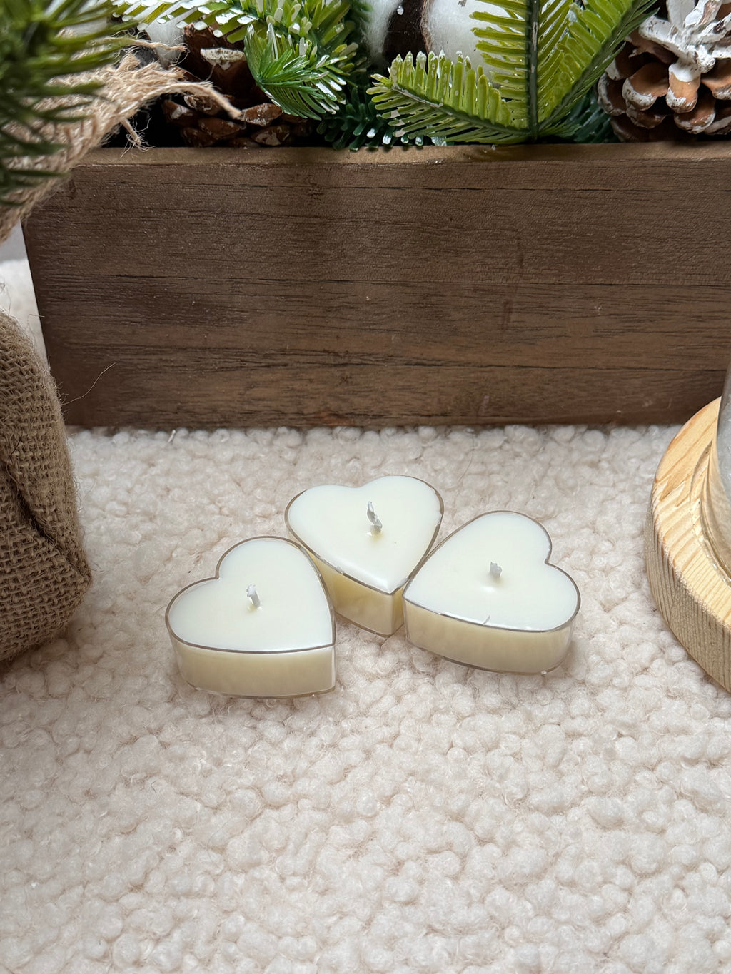 Vela de te forma de corazón.(5)