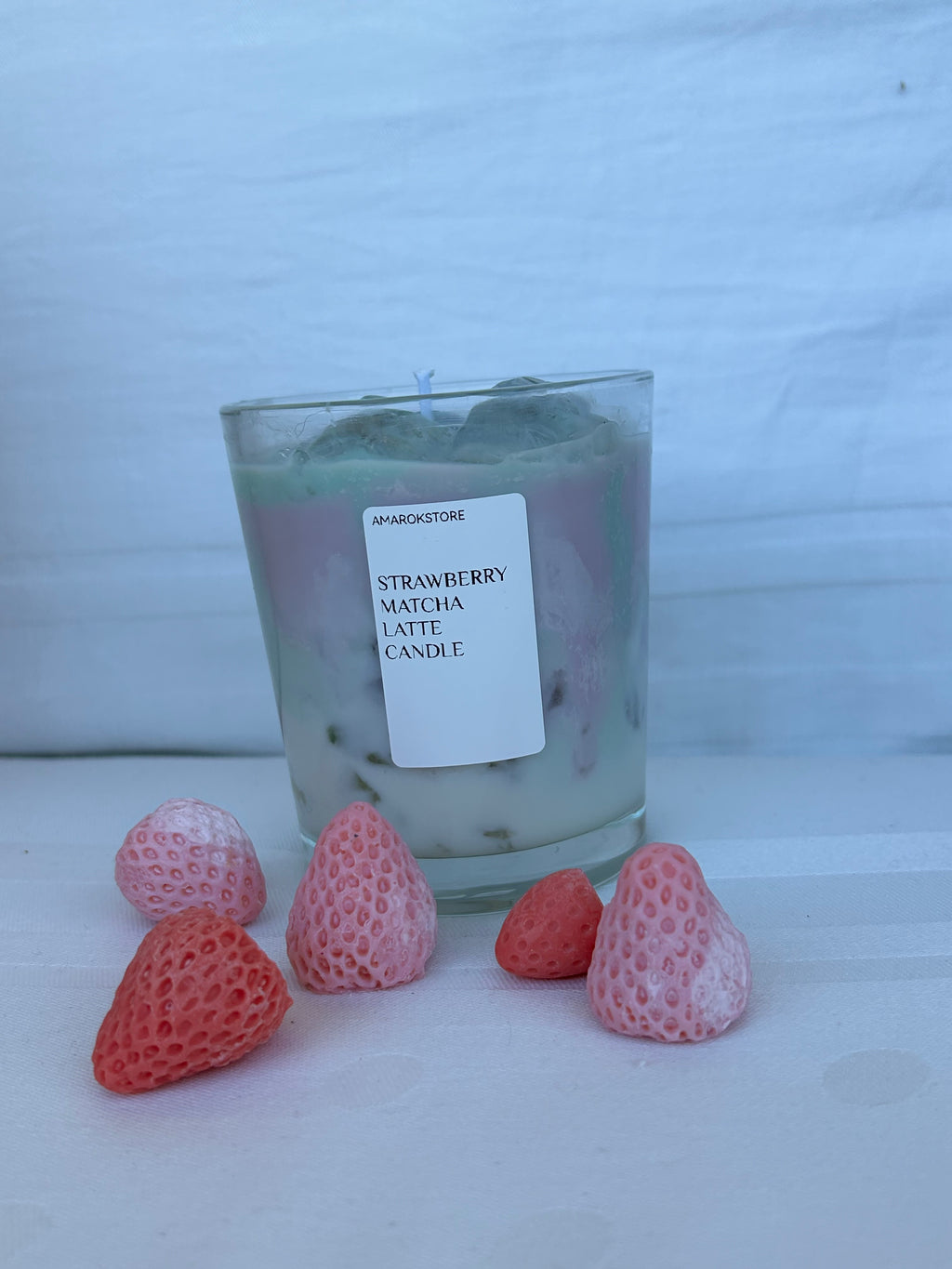 STRAWBERRY MATCHA LATTE CANDLE