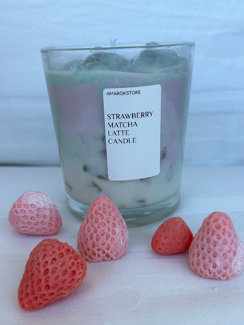 STRAWBERRY MATCHA LATTE CANDLE