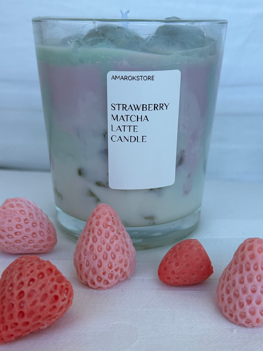STRAWBERRY MATCHA LATTE CANDLE