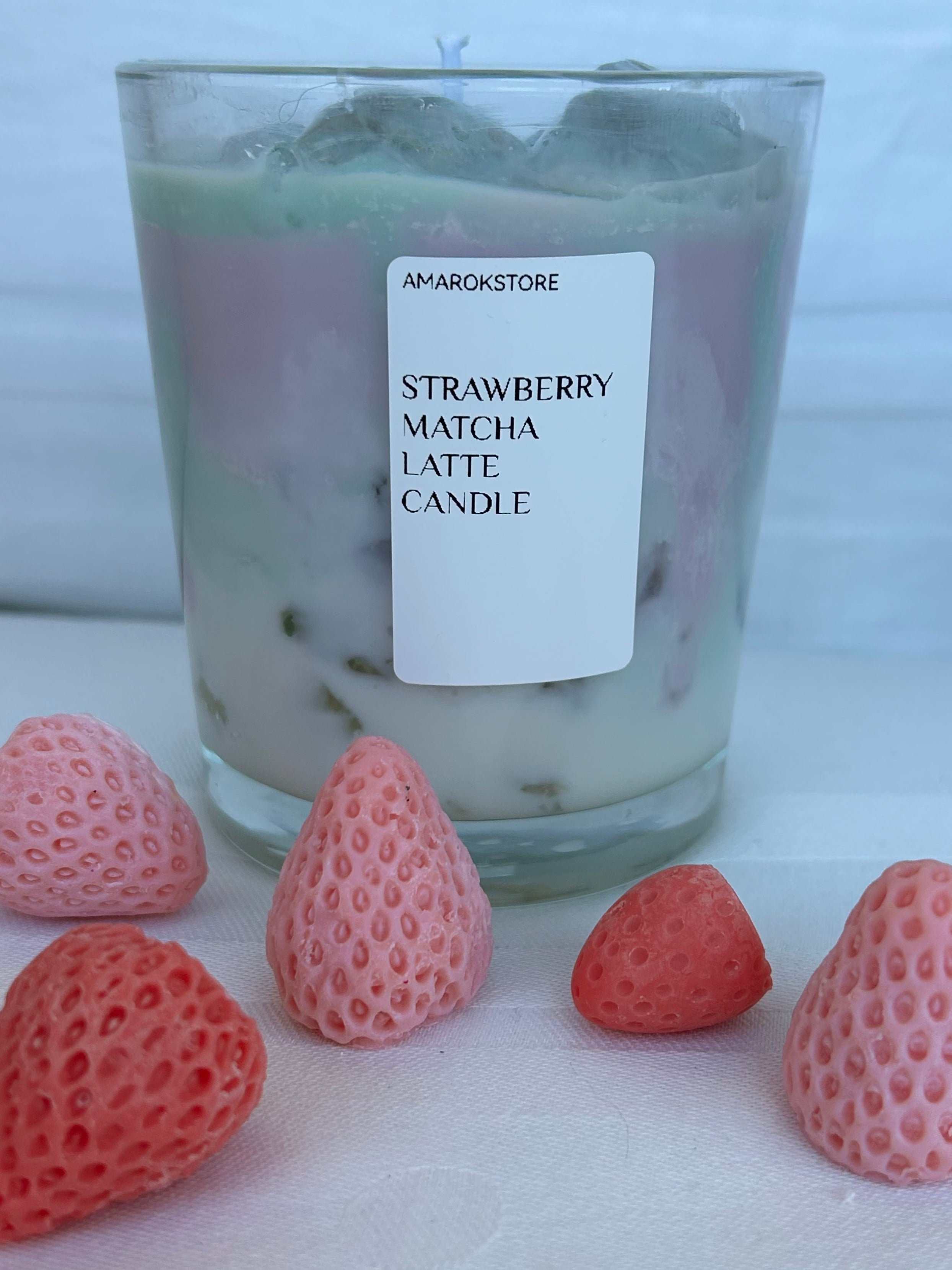 STRAWBERRY MATCHA LATTE CANDLE