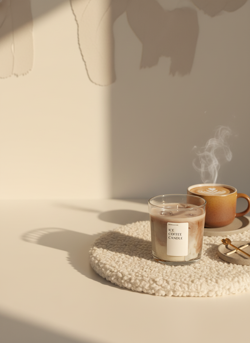 Hero banner para ICE COFFEE CANDLE